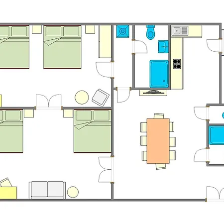 2bdr Comfort With Ac Lejlighed